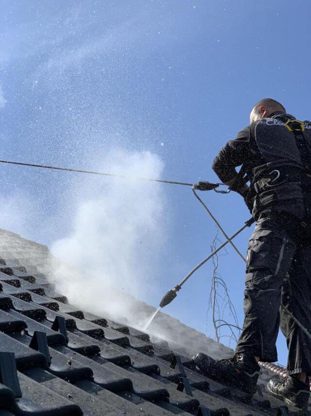 cleanline usuwanie zabrudzeń z dachu